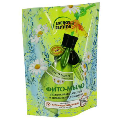 Фото Фито-мыло с оливковым маслом Вкусные секреты 450 мл с цветками ромашки